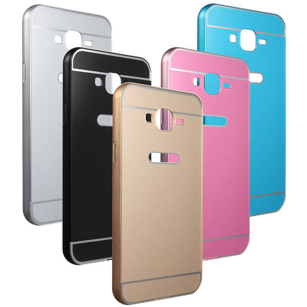 Durable Metal Frame PC Hard Back Cover Case For Samsung Galaxy J7