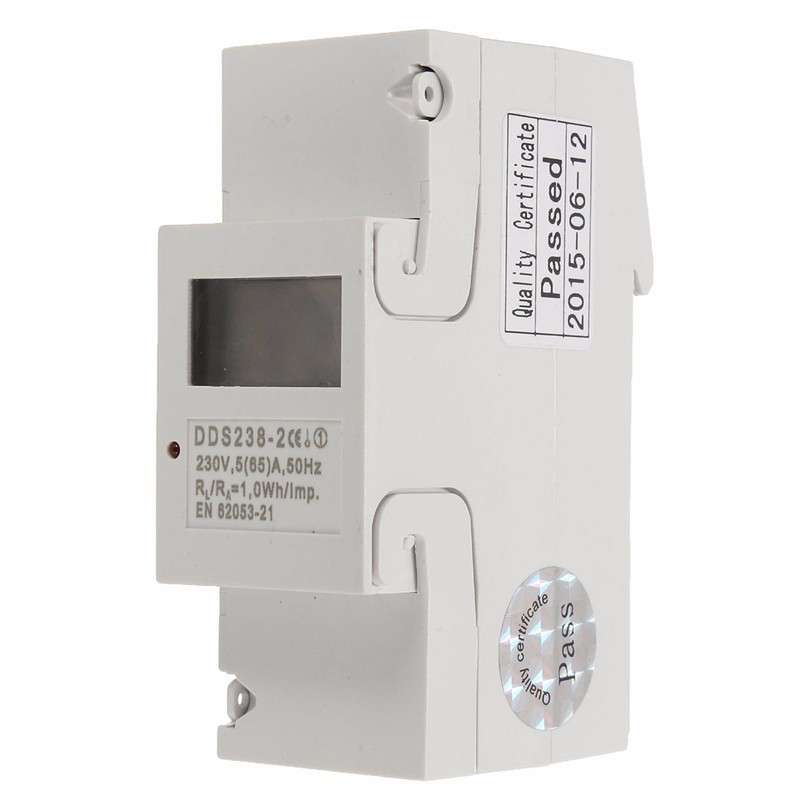 DDS238-2 Digital 230V 5(65)A DIN-rail Kilowatt Hour kwh Meter LCD Display