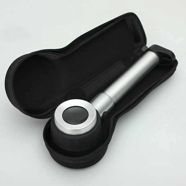 10X Optical glass LED Lighted Magnifier Loupe with Measure Scale