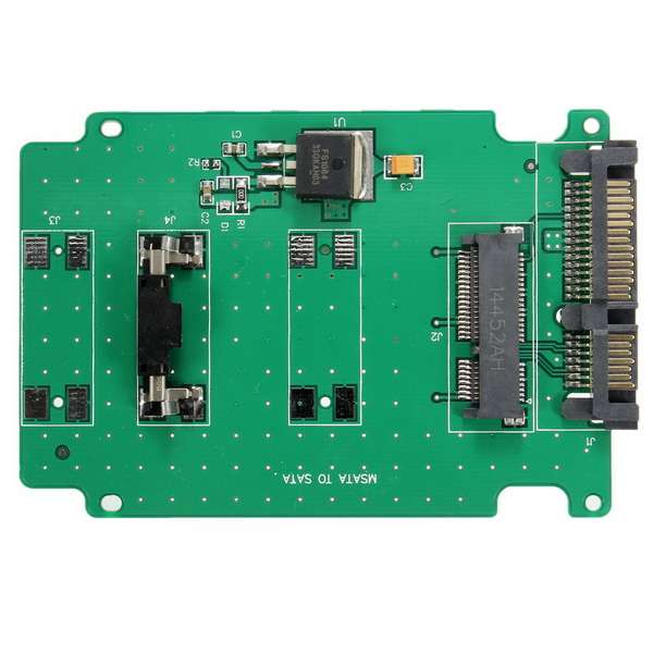 Mini PCI-E mSATA SSD 50mm to 2.5 Inch SATAIII 7 Pin 15 Pin Adapter Converter Ca