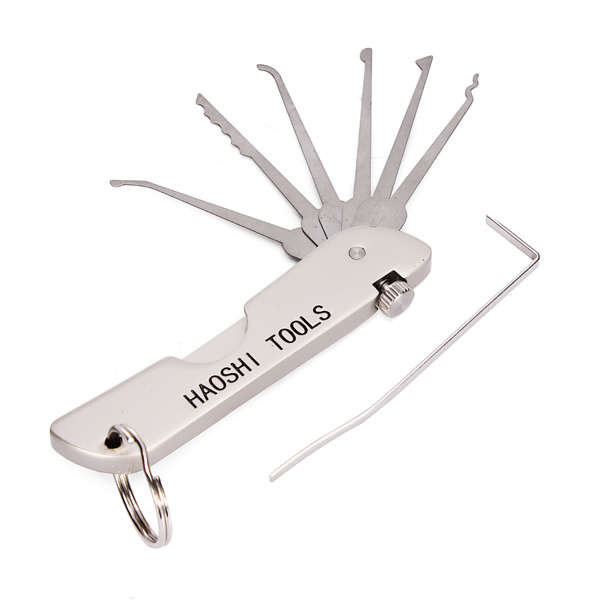 HAOSHI Foldable Door Lock Opener Locksmith Tool Lock Pick Set