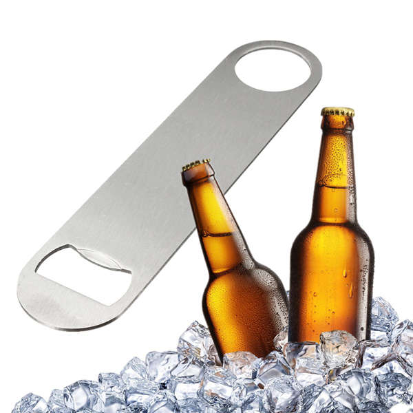 Large Flat Stainless Steel Beer Bottle Cap Bar Blade Opener Tool