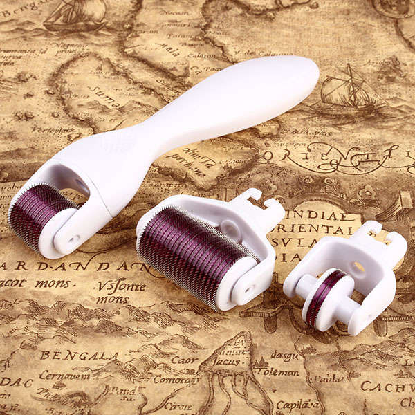 3 in1 Derma Roller Skin Care Needling Whitening Anti Wrinkles Acne Scars 180c/6