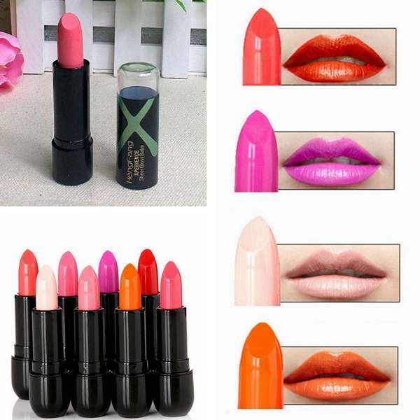 12 Colors Nude Bright Lipstick Waterproof Long Lasting Makeup