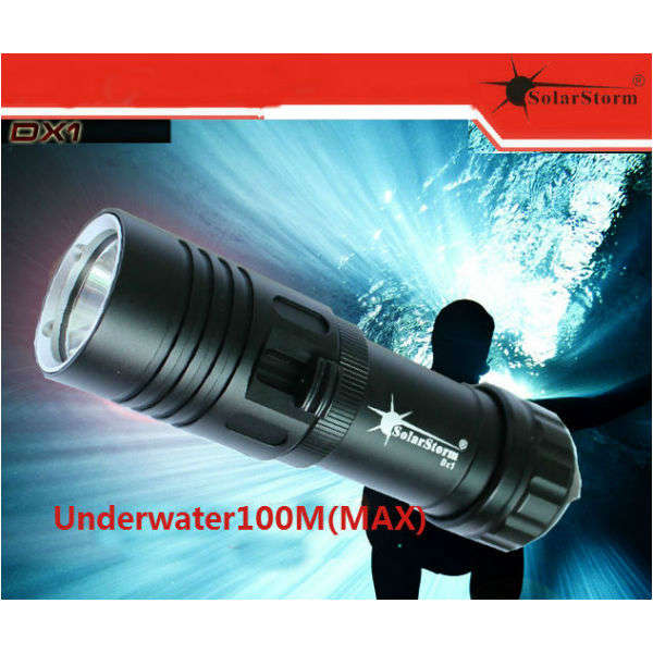 Solarstorm DX1 CREE XM-L2 U2 1200LM Diving LED Flashlight 100M
