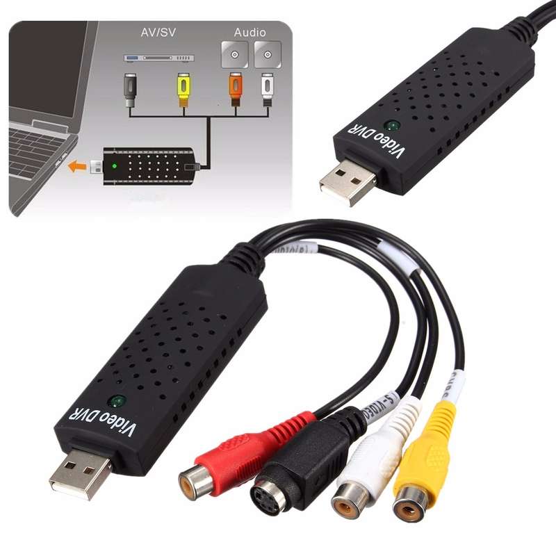 USB 2.0 Video TV DVD VHS Audio Capture Adapter *Free Shipping