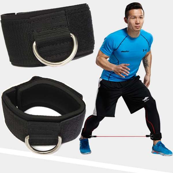 D Ring Gym Ankle Strap Cable Attachment Leg Strength Training  Fitness Equipment