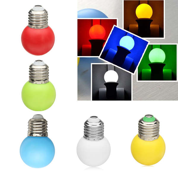 Color E27 1W LED Light Bulb Decoration Lamp Energy Saving AC 220V