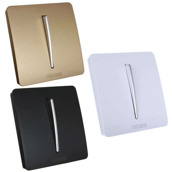 10A 220V One 1 Gang Button Single / Double Control Wall Light Switch