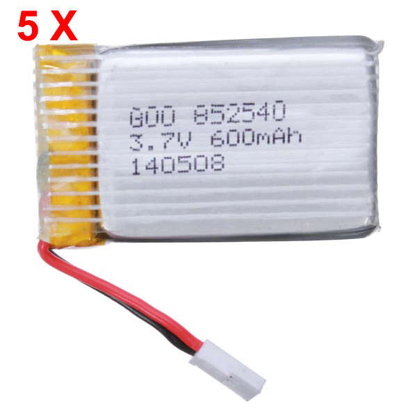 Syma X5 X5C H5C X5SC 3.7V 600mAh Upgrade Battery 5 PCS