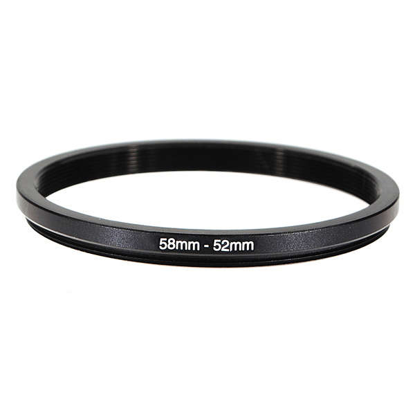58-52mm 58mm-52mm Metal Step Down Lens Filter Ring Stepping Adapter