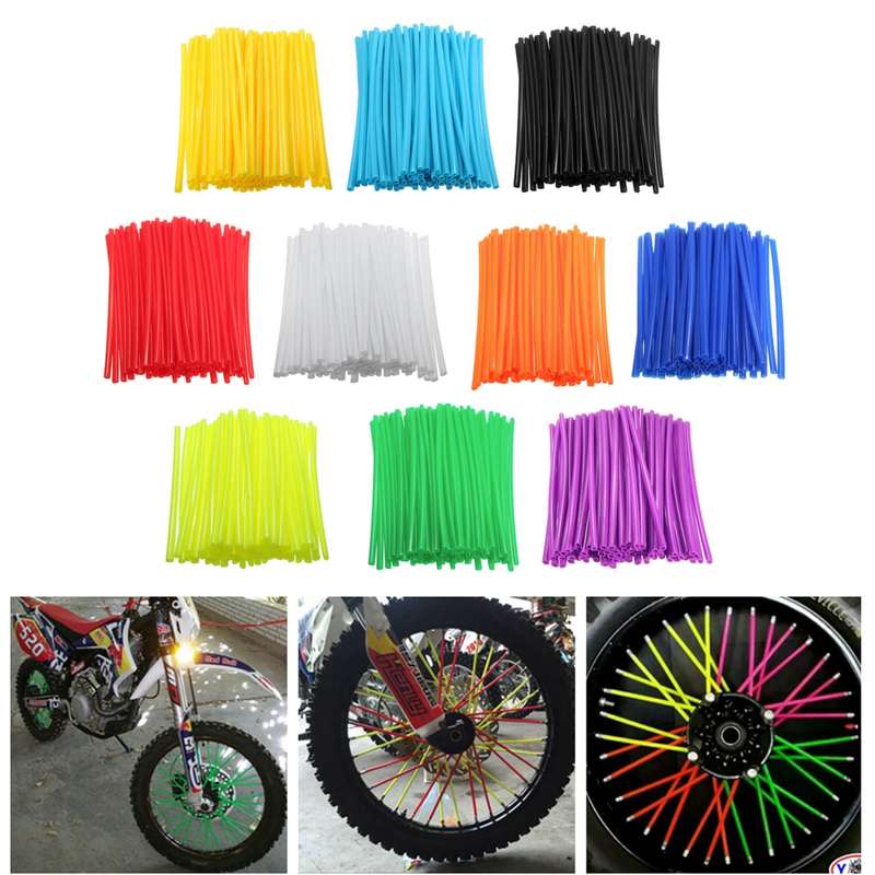 Wheel Spoked Wraps Skins Universal Trim Cover Pipe For KTM SX SXF XC Motocross