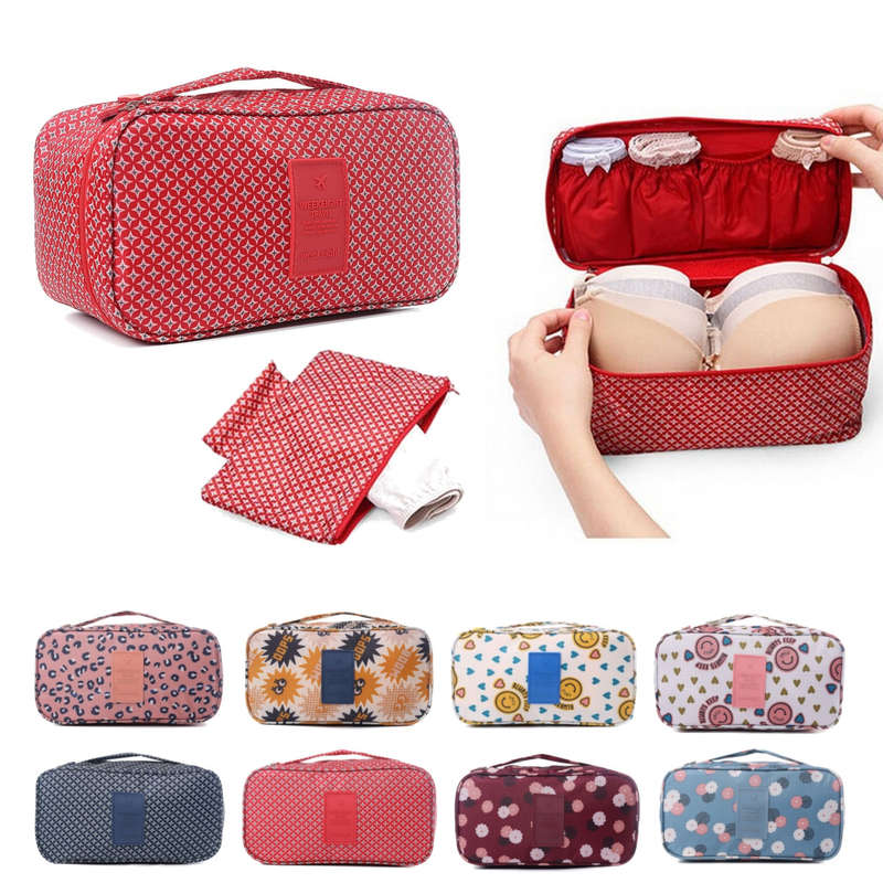 Travel Organizer Underwear Pouch Cosmetic Bag Luggage Storage Case Bras Holder