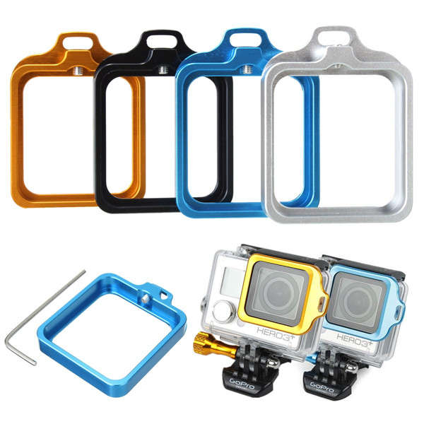 Aluminum Metal Lanyard Lens Ring Mount With Screwdriver Kit For GoPro Hero 3 Pl