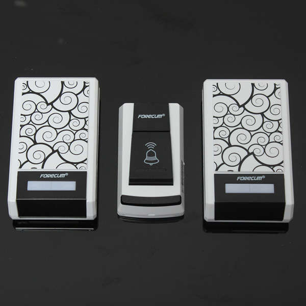 36 Chimes Songs Waterproof Wireless Doorbell Remote Control 2 Receiver Door Bell