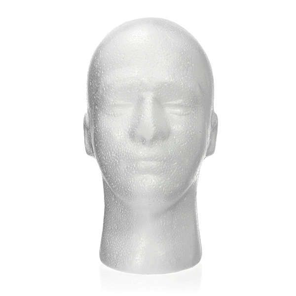 Wig Hat Holder Glasses Male Foam Manikin Head Stand Model Display