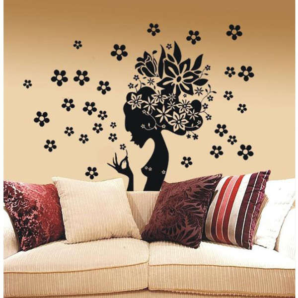 Floral Fairy Removable Art DIY Wall Sticker