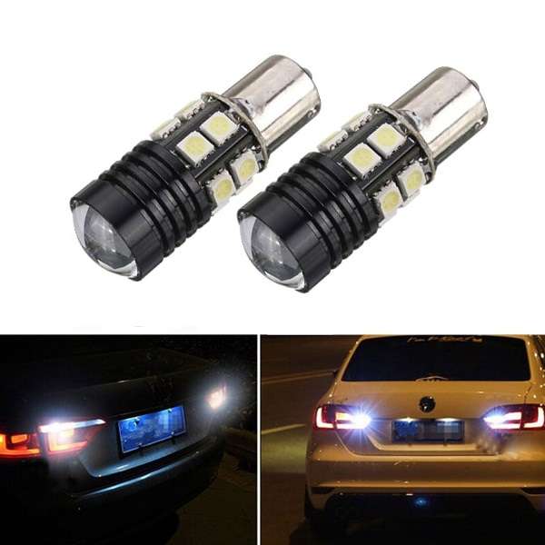 10W White R5 12SMD BA15S Car Tail Backup Reverse LED Light