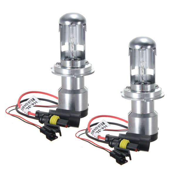 Car H4 H4-3 Hi/Lo Front Light Headlight Bi-Xenon HID Bulb 35W 8000K