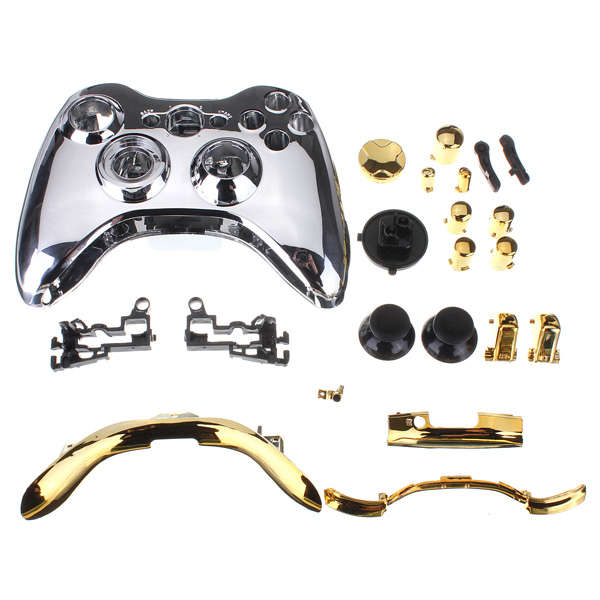 Full Shell Cover Case and Button for Xbox 360 Wireless Controller