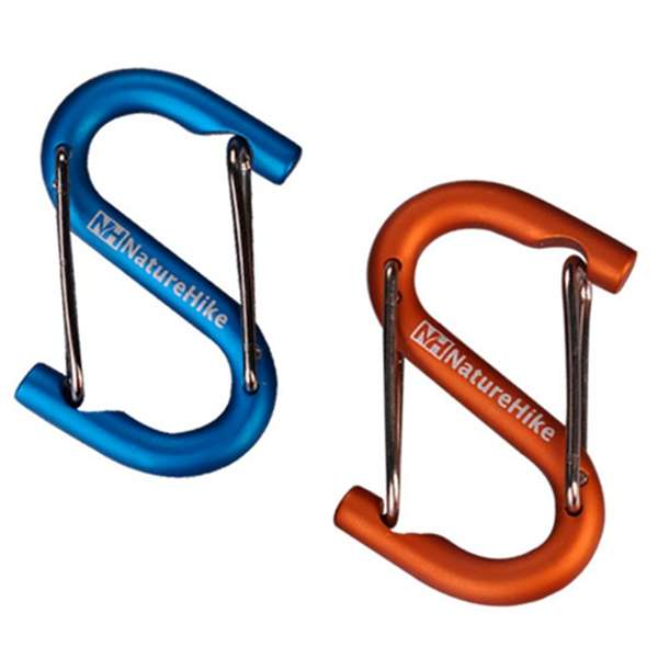 Naturehike Carabiner S Shape Mountaineering Buckle Bottle Buckle Key Ring Multi