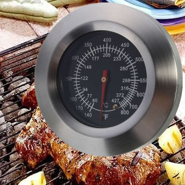 Barbecue Smoker Grill Stainless Steel Thermometer Temperature Gauge 60¿¿¿-427¿¿¿