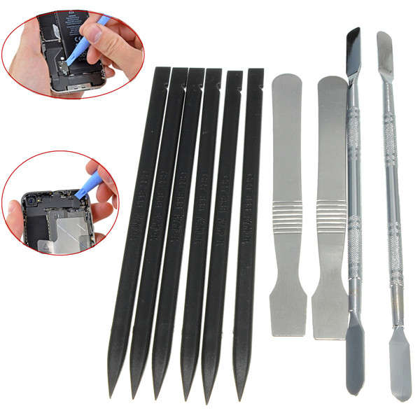 10 in 1 Opening Repair Tools Set Metal Pry Spudger For iPhone  Tablets