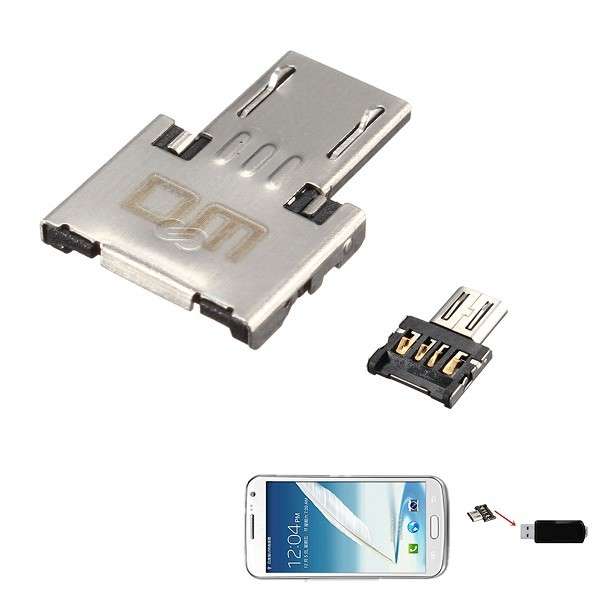 DM Micro USB to USB Flash Drive OTG Adapter for U Disk Xiaomi HTC Samsung HuaWe