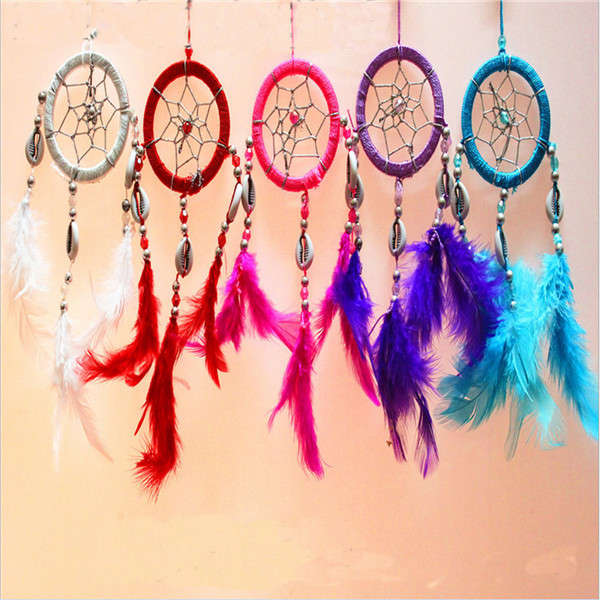 Pure Fantasy Feathers Ring Wind Chime Dream Catcher Campanula Hanging Ornament