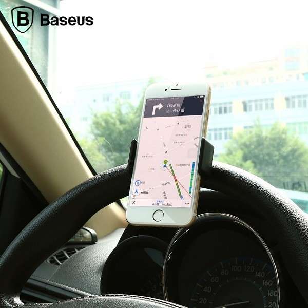 Baseus Steering Wheel Clip Mini Car Stand Holder Mount for 3.5-5.5 inch Smartph