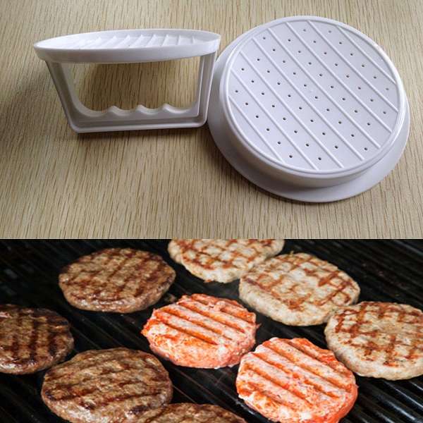 Kitchen Plastic Hamburger Meat Beef Grill Burger Press Maker Mould Cooking Tool