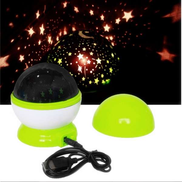 Auto-rotate Creative Stars Projector Lamp Romantic Moon Stars Night Lights