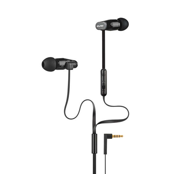 Awei ES-12Hi 3.5mm HiFi Stereo Noise Cancelling Microphone Wired Earphone for S