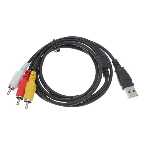 USB 3 Lotus 3RCA Av Audio And Video Data Cable Cord