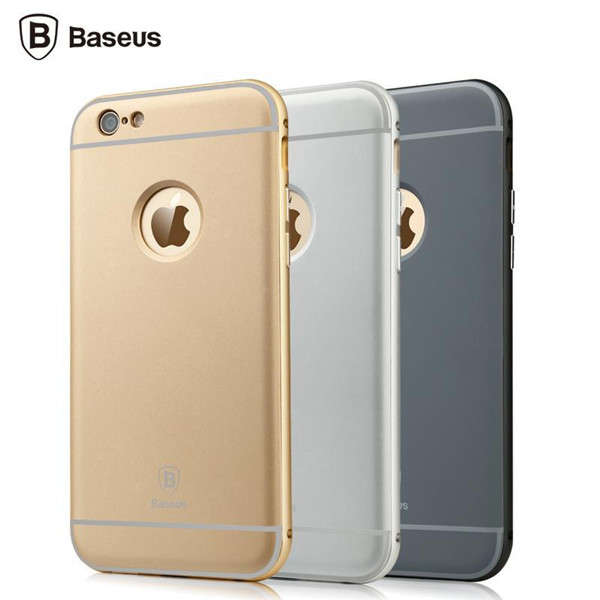 BASEUS Fusion Classic Series Hard PC Back Case Cover Aluminum Bumper Frame For