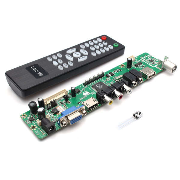 Universal LCD Controller Board TV Motherboard VGA/HDMI/AV/TV/USB