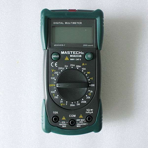 Mastech MS8233B LCD Digital Multimeter AC Voltage Detector