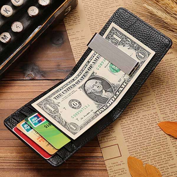 Retro Genuine Leather Wallet Capacity Card Holder Practical Purse