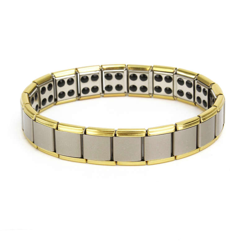 Stainless Steel Magnetic Magnet Energy Health Healing Men Bracelet Jewelry