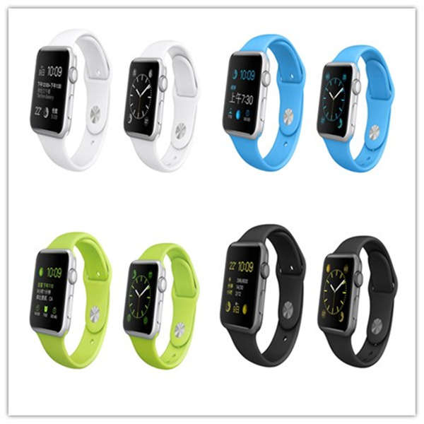 Couleur Series Soft TPU Sports Watchband 38mm 42mm Watch Strap For Apple Watch