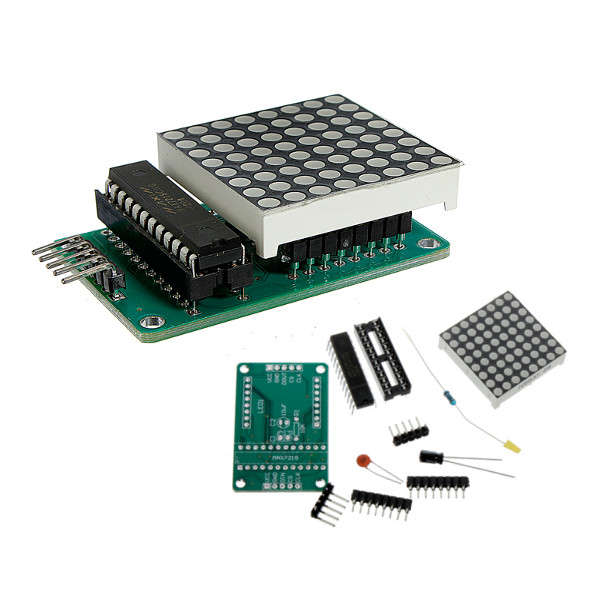5Pcs MAX7219 Dot Matrix Module DIY Kit SCM Control Module For Arduino