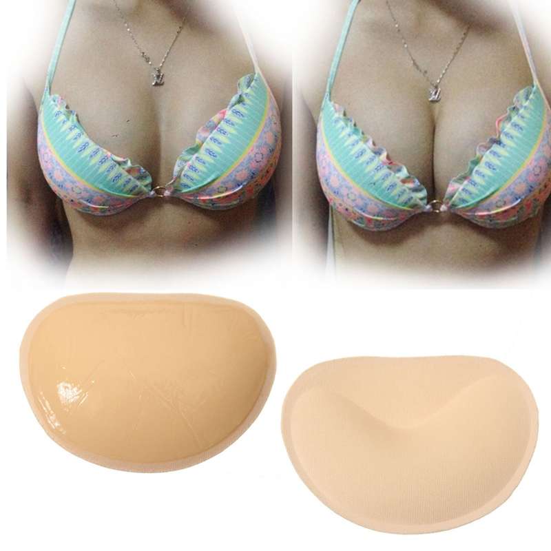 1Pair Stick On Adhesive Push Up Bra Inserts Pads Breast Bikini Swimwear Enhance