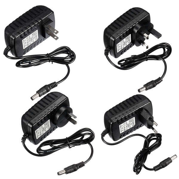 5.5 x 2.5mm Jack AC 100-240V DC 12V 1.5A 18W Power Adapter Supply AU/EU/US/UK P
