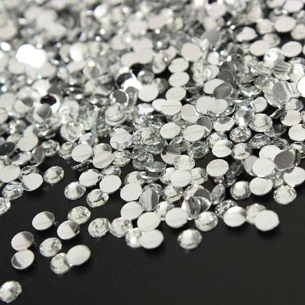 1500Pcs Crystal Rhinestone Diamond Nail Art Decoration Tip