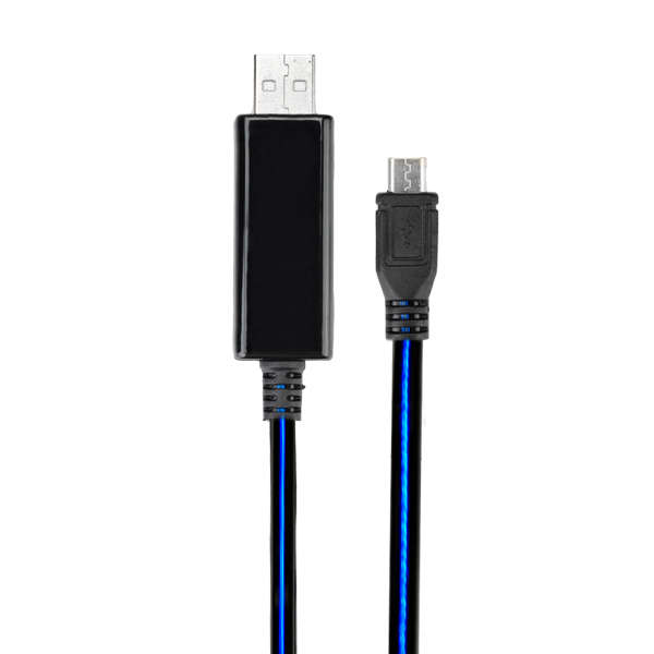 Visual Current Flowing Light Micro USB Charging Data Cable For Mobile Phone