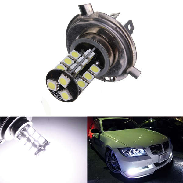 H4 27SMD CANBUS Error Free LED Headlight White Xenon Bulb