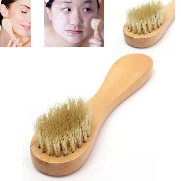 Bristle Facial Cleansing Cleanser Brush Face Scrub Exfoliating