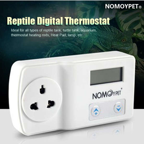 NOMOY 220-240V Reptile Digital Thermostat Heat Pad Mat Lamp Terrarium Temperatu