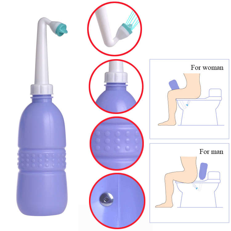 XIDEJIAN Portable ABS Outdoor Manual Operation Bidet For Man Women Kids Cleanin