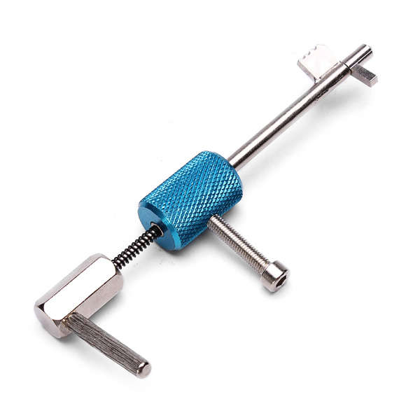 Civil Lock Quick Forced Open Lock Picks Locksmith Tool Silver + Blue